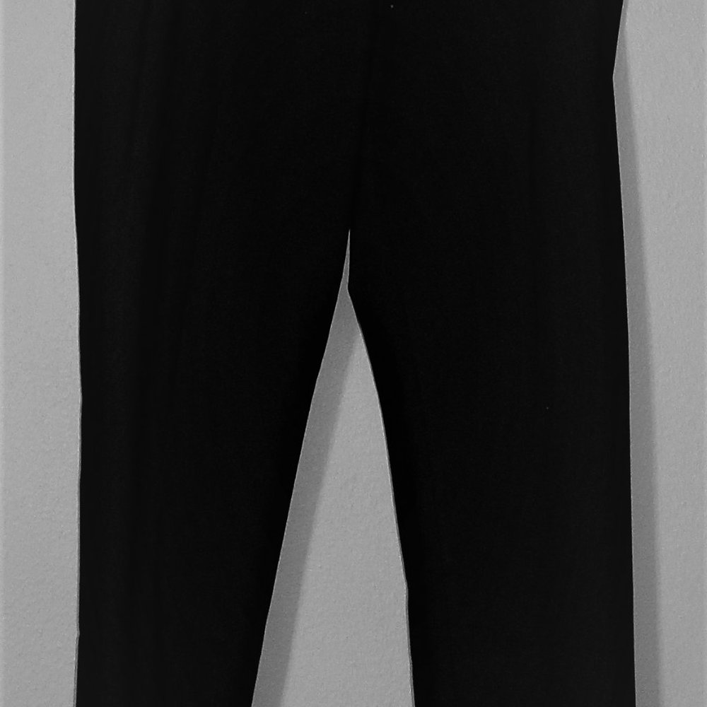 Amanda + Chelsea Size 8 Black Side Zip Pant
